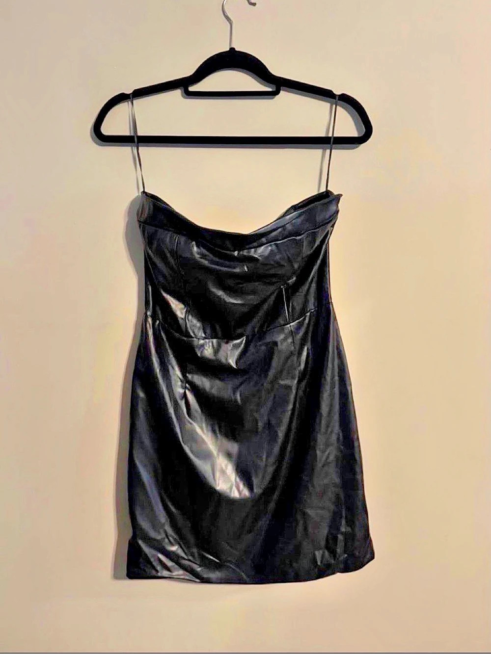 Altar'd State strapless Black Mini Dress Like New
